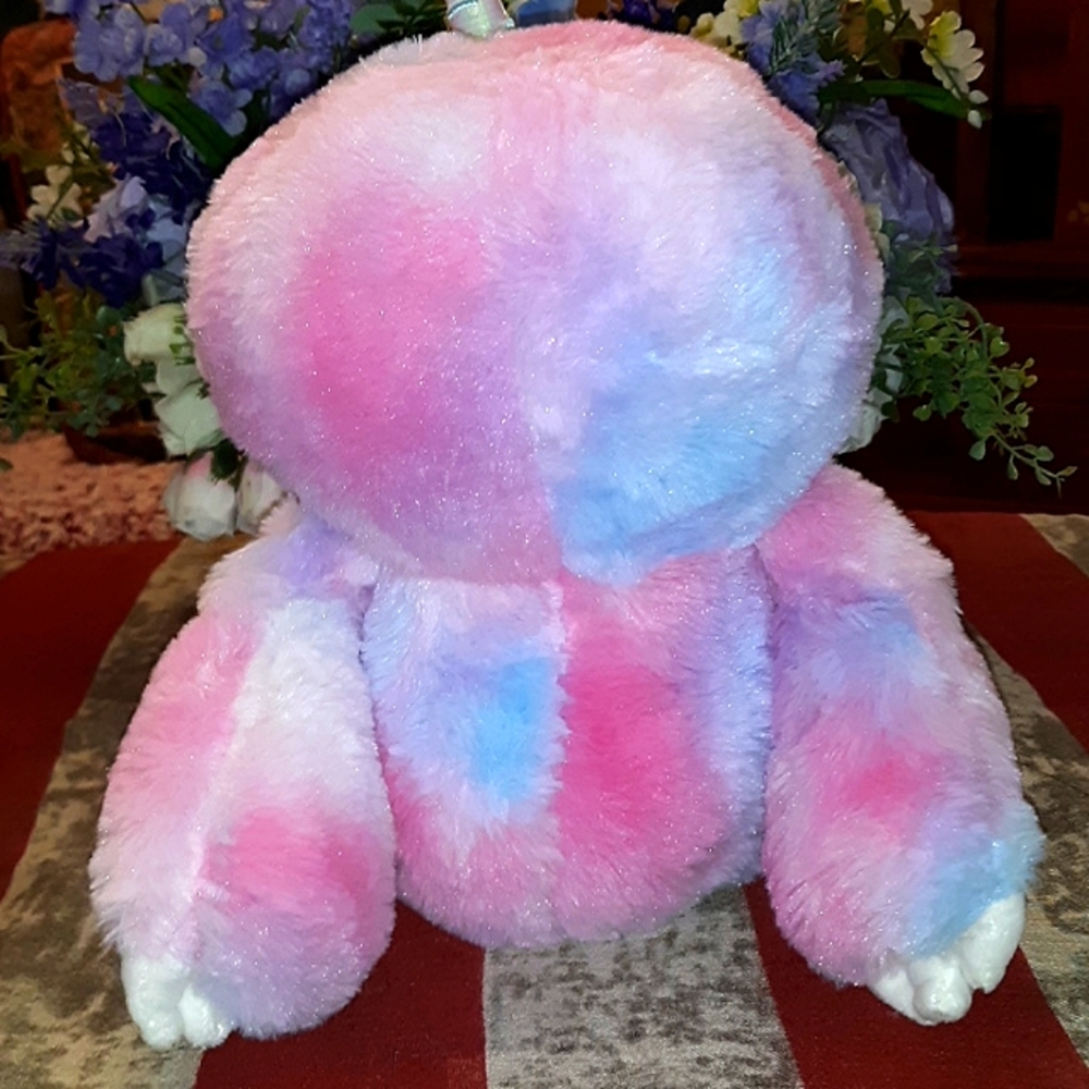 🆕️🎉LAST 1🎉🎁GREAT GIFT IDEA🎁10" TIE DYE CUDDLY UNICORN SLOTH - Picture 6 of 13